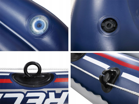 [61083] Ponton z wiosłami pompka 234x135cm dwuosobowy - Bestway