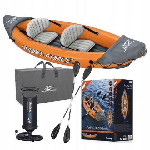 [65077] Kajak dmuchany 321x88cm 2-osobowy wiosła i pompka - Bestway