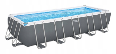 Power steel basen stelażowy prostokątny 640 x 274 x 134 cm - Bestway [5612B]