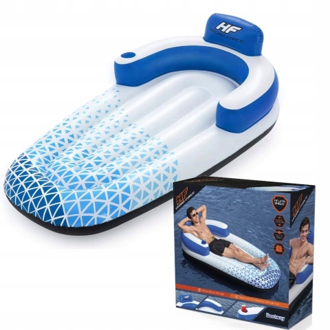 Materac fotel dmuchany leżak do pływania 183 x 97cm do 90 kg - Bestway [43533]