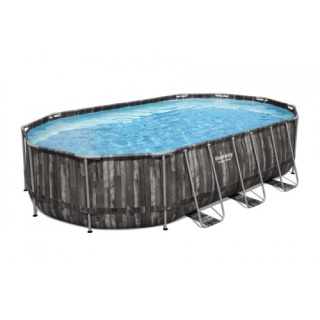Basen stelażowy ogrodowy owalny 12ft 610 x 366 x 122 cm 7w1 - Bestway [5611R]