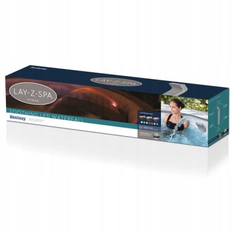 Wodospad do basenu Spa 7 kolorów lampka LED - Bestway [60322]