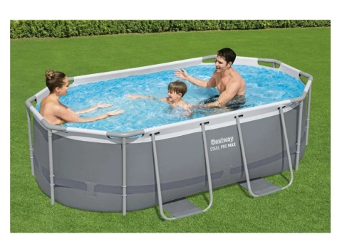 [5614A] Basen stelażowy Power Steel 305x200x84 10x6FT 5w1 ChemConnect - Bestway