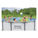 [5612X] Basen stelażowy Steel Pro MAX 427x122 Szary 14FT 5w1 Akcesoria - Bestway