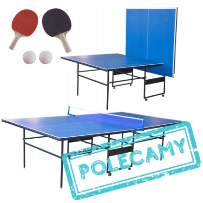 DUŻY, SKŁADANY STÓŁ DO GRY PING PONG, TENIS STOŁOWY - PŁYTA 12MM [P101]