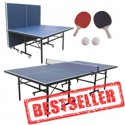 Duży, składany stół do gry ping pong, tenis stołowy - płyta 15MM [P201]