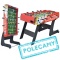 [F48056 RED] Stół do gry piłkarzyki solidny duży składany 121cm