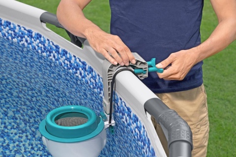 Filtrująca Pompa basenowa ze Skimmerem Skimatic FlowClear 3974l/h Filtr wymienny - Bestway [58469]