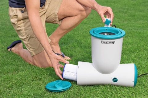 Filtrująca Pompa basenowa ze Skimmerem Skimatic FlowClear 3974l/h Filtr wymienny - Bestway [58469]