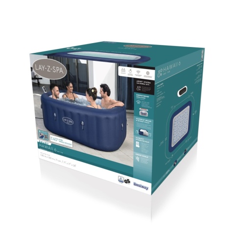 Basen Spa Lay-Z-Spa HAWAII SMART Air Jet Jacuzzi - Bestway [6001H]