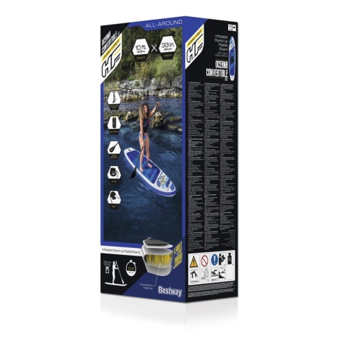 PaddleBoard Oceanan 10 Hydro-Force 305x84x12 cm + akcesoria - Bestway [65350]