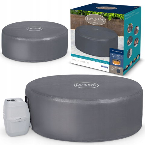 [60318] Pokrywa termiczna do spa 196x71cm do Spa jacuzzi przykrycie - Bestway
