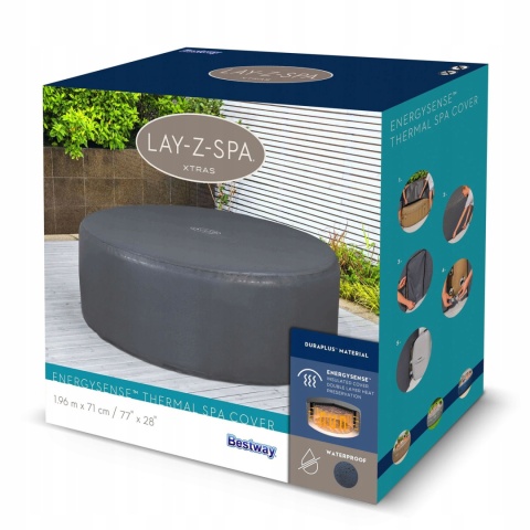 [60318] Pokrywa termiczna do spa 196x71cm do Spa jacuzzi przykrycie - Bestway