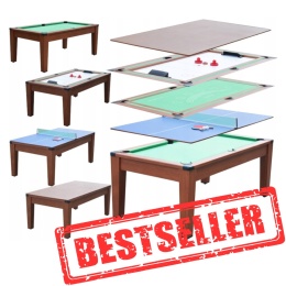 [M8401] STÓŁ DO GIER 6 FT 5W1 BILARD PING PONG CYMBERGAJ