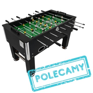 Stół do gry w piłkarzyki duży solidny 45kg czarny [F56300]