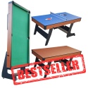 [T56026(6).PLUS] Stół do gier 3W1 bilard ping pong 184x97,5cm solidny składany + akcesoria