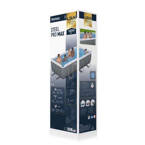 Basen stelażowy prostokątny Z pompą 58515 6w1 404x201x100cm 6ft - Bestway [56442]