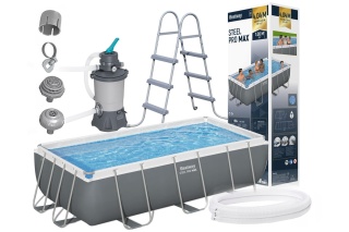Basen stelażowy prostokątny Z pompą 58515 6w1 404x201x100cm 6ft - Bestway [56442]