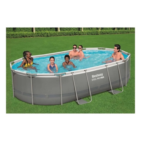 Basen stelażowy Power Steel 7w1 16x10FT + akcesoria 488x305x107 cm - Bestway [56448]