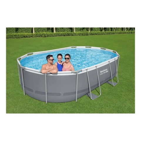 Basen stelażowy Power Steel 7w1 16x10FT + akcesoria 488x305x107 cm - Bestway [56448]