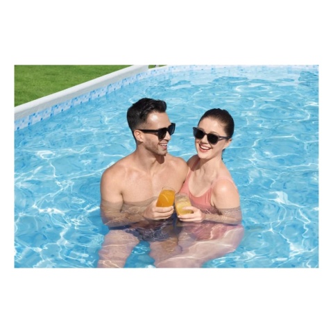 Basen stelażowy Power Steel 7w1 16x10FT + akcesoria 488x305x107 cm - Bestway [56448]