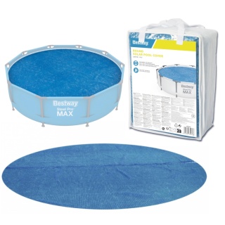 Pokrywa solarna folia na basen ogrodowy o średnicy 305cm 10ft - Bestway [58241]