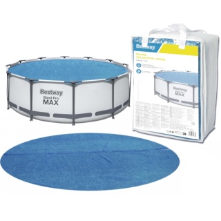 Pokrywa solarna folia na basen ogrodowy o średnicy 366cm 12ft - Bestway [58242]