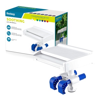 Fontanna LED kaskada wodna wodospad do basenu bezprzewodowe - Bestway [58619]