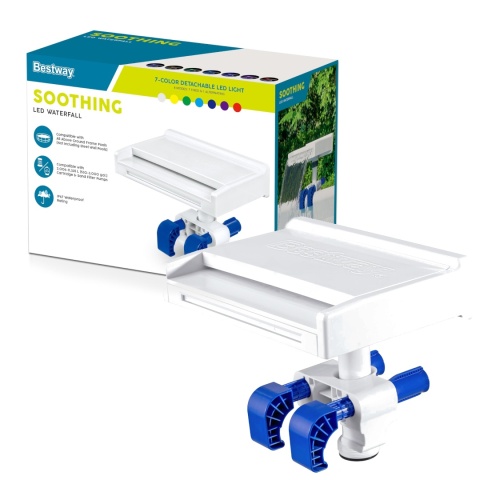 Fontanna LED kaskada wodna wodospad do basenu bezprzewodowe - Bestway [58619]