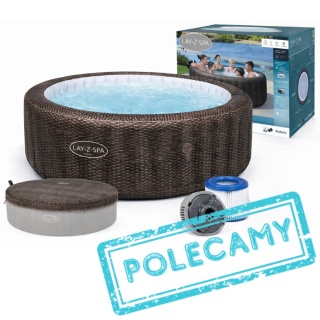 Basen z hydromasażem dmuchane ogrodowe Spa Bali 216x71 cm - Bestway [6001P]