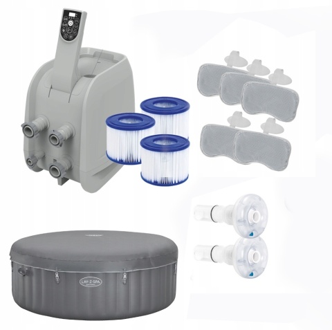 Basen Spa SANTORINI PRO z hydromasażem nadmuchiwany okrągły 5-7 osób 1190 L - Bestway [6001T]