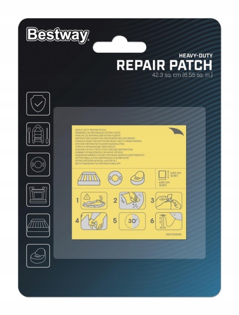 Zestaw naprawczy łatki wodoodporne do naklejania - Bestway [62091]