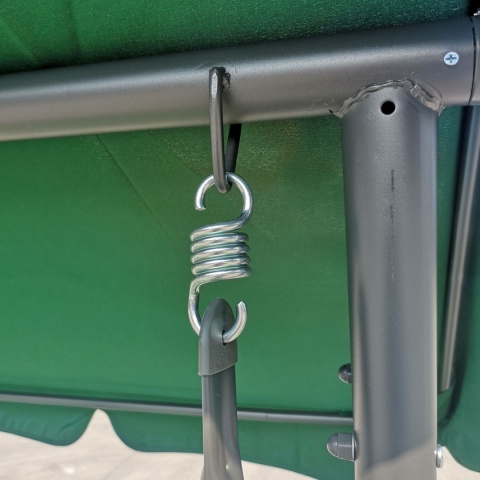 Huśtawka rodzinna 2w1 bujana rozkładana ławka 4-osobowa [8078 LIŚCIE]