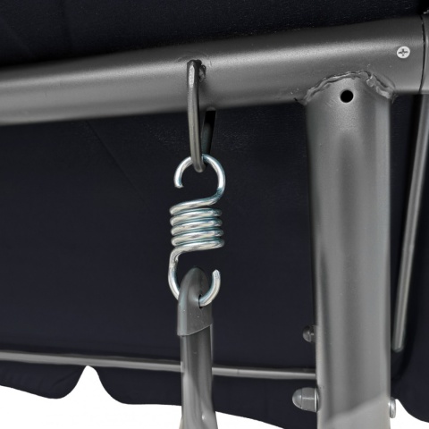 Huśtawka rodzinna 2w1 bujana rozkładana ławka 4-osobowa [8078 MONSTERA]