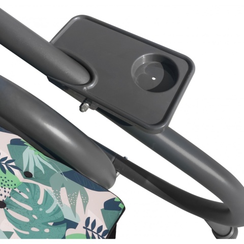 Huśtawka rodzinna 2w1 bujana rozkładana ławka 4-osobowa [8078 MONSTERA]