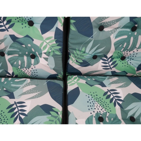 Huśtawka rodzinna 2w1 bujana rozkładana ławka 4-osobowa [8078 MONSTERA]