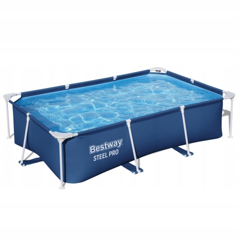 Basen stelażowy ogrodowy prostokątny steel pro 259x170x61 cm - Bestway [56403]