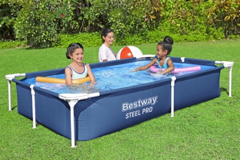 Basen stelażowy ogrodowy steel PRO 221x150x43 cm - Bestway [56401]