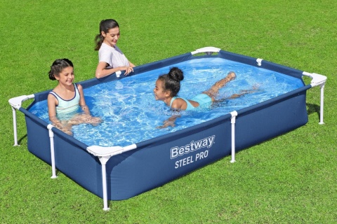 Basen stelażowy ogrodowy steel PRO 221x150x43 cm - Bestway [56401]