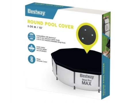 Pokrywa na basen stelażowy 305cm 10FT - Bestway [58036]