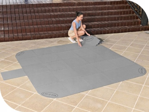 Mata pod basen spa piankowa 7 sztuk maty podkładka - Bestway [60334]