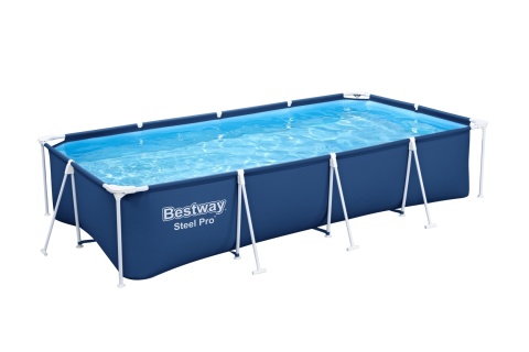 Basen stelażowy Family Steel Pro 3w1 Pompa Filtr 400x211x81 cm - Bestway [56424]