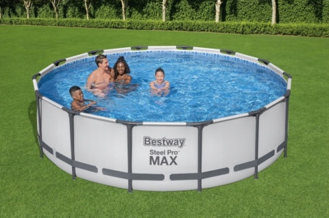 Basen stelażowy Steel Pro MAX 427x107 Szary 14FT 5w1, Akcesoria - Bestway [56950]
