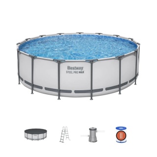 Basen stelażowy Steel Pro MAX 5w1 15FT + akcesoria 457x122 cm - Bestway [56438]