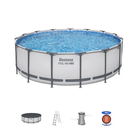 Basen stelażowy Steel Pro MAX 5w1 15FT + akcesoria 457x122 cm - Bestway [56438]