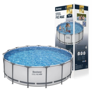 Basen stelażowy Steel Pro MAX 5w1 15FT + akcesoria 457x122 cm - Bestway [56438]