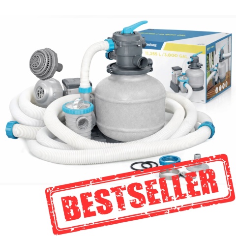 Pompa filtrująca piaskowa do basenu 11355l/h - Bestway [58486]