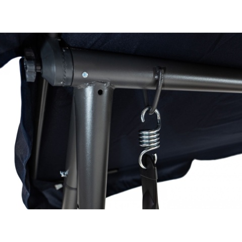 Duża huśtawka rozkładana leżanka ogrodowa 2w1 300 kg daszek leżak [8011.GRANAT]