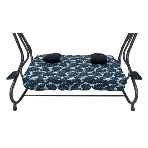 Duża huśtawka rozkładana leżanka ogrodowa 2w1 300 kg daszek leżak [8011.GRANAT]