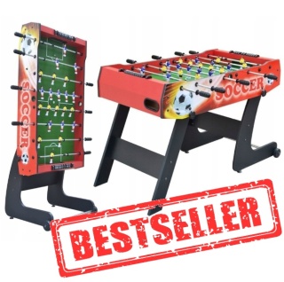 Składany stół do gry piłkarzyki 121cm [F48056 RED]